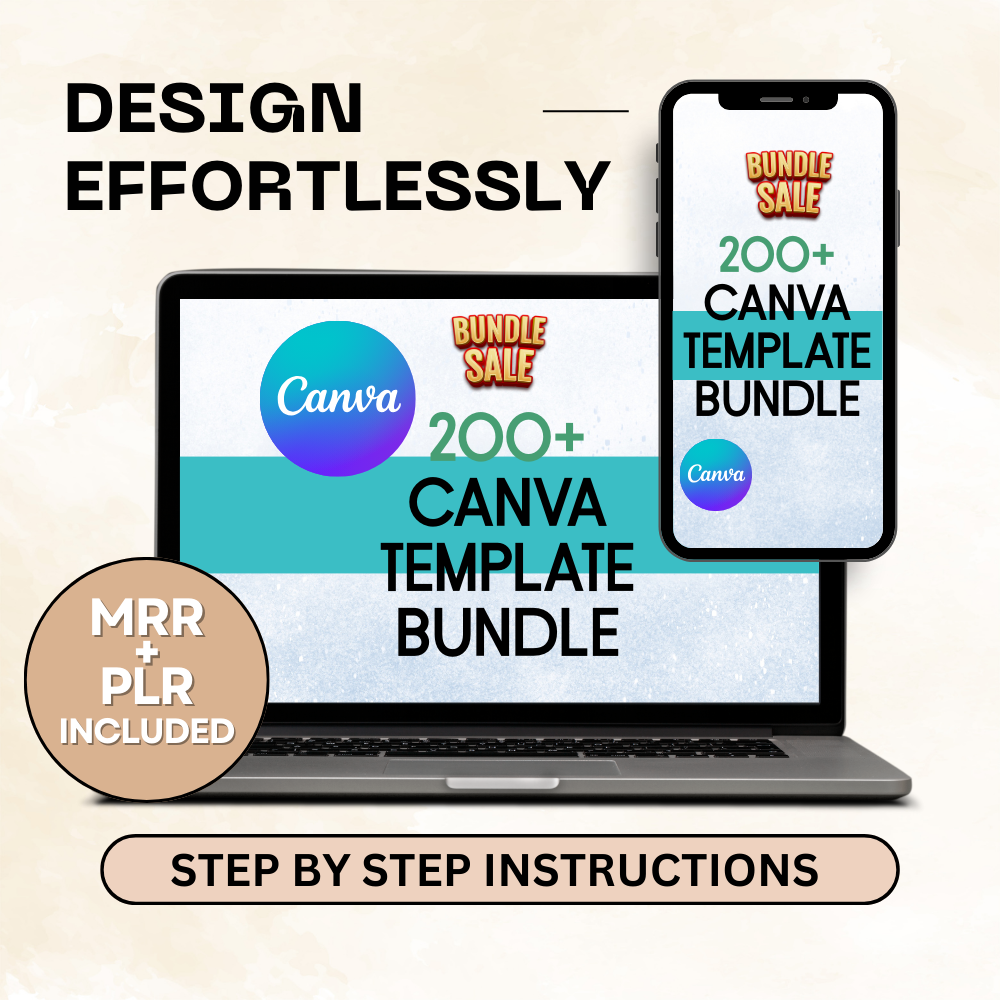 All-in-One 7600+ Page Canva Template Collection | PLR Editable Planners, Journals & Trackers