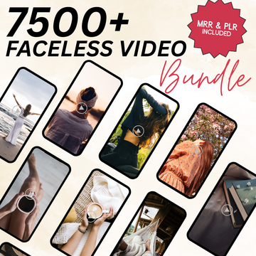 7500+ Faceless Reels Bundle | Aesthetic Marketing Videos, DFY Digital Reels, Faceless Video Content, PLR & MRR Rights