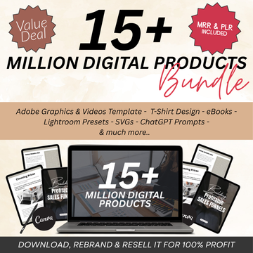 📦 Mega Digital Bundle – 15 Million+ Products | eBooks, Adobe Files, Video Editing Assets, Graphic Design & Developer Tools
