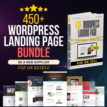 450+ Done-for-You Lead Magnet Landing Pages Bundle | WordPress Templates for Any Business | Lead Generation Made Easy | With Master Resell Rights (MRR)