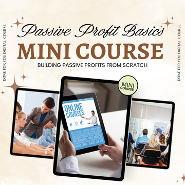Passive Profit Basics Mini Course | Beginner’s Guide to Earning Online  with Voice-Guided Training