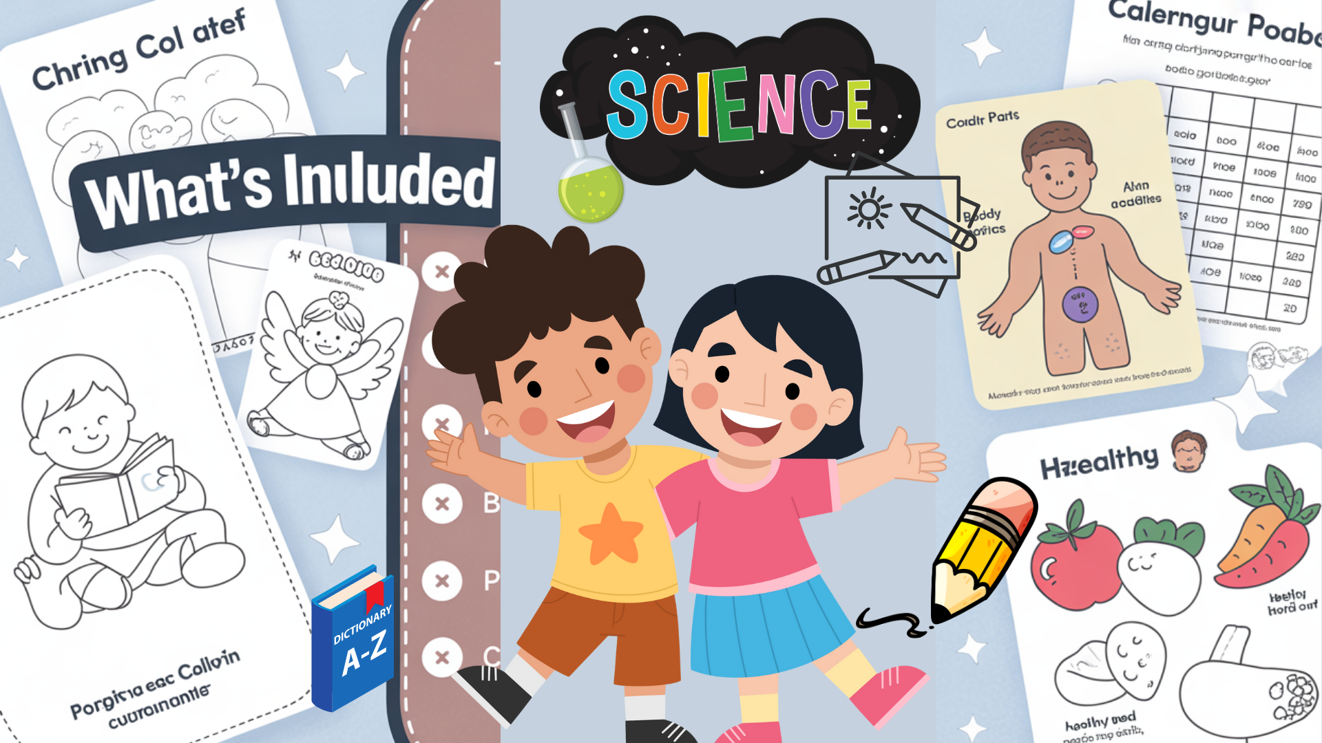 20,000+ Kids Activity Bundle | Printable Learning Worksheets | Digital Download