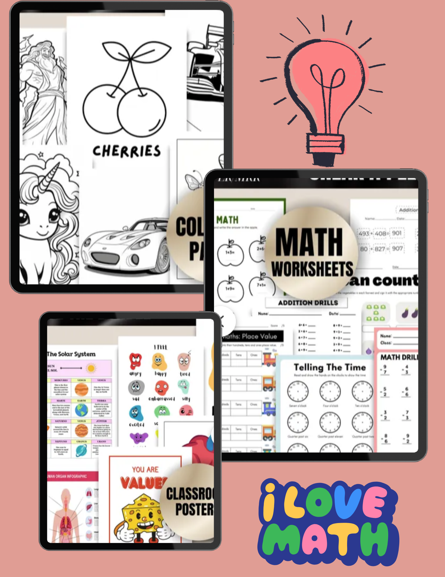 10,000+ Kids Educational Printables Bundle | Worksheets, Posters, Journals & Activities (Digital Download)