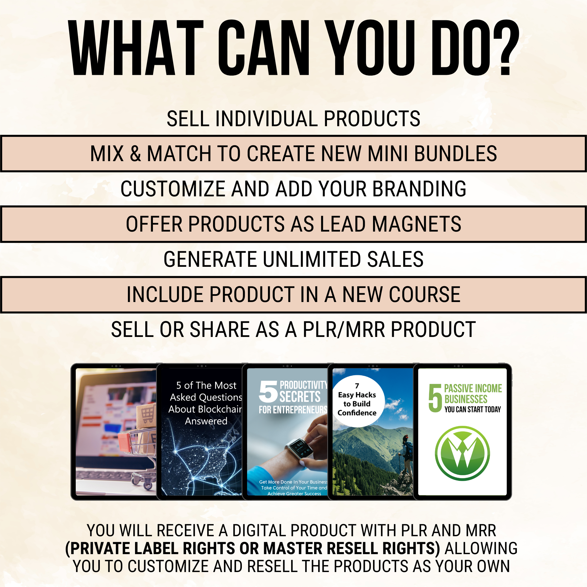 50 BUSINESS COURSES (WITH PLR & MRR)