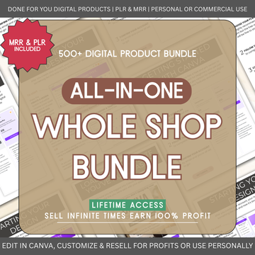 Whole Digital Business Bundle | Lifetime Access to All Courses, Templates & Products | Resell Rights (PLR/MRR)