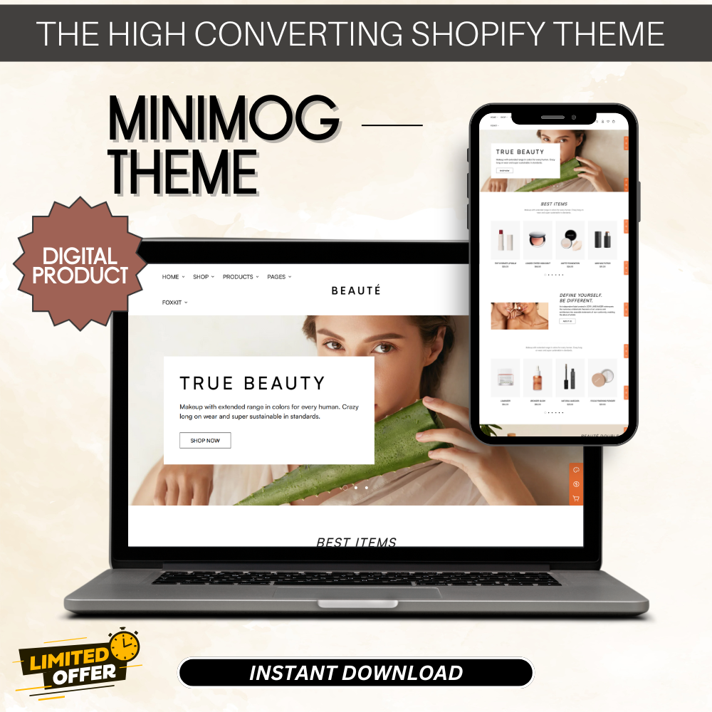 Minimog High-Converting Shopify Theme – Fast, Modern & Responsive Template