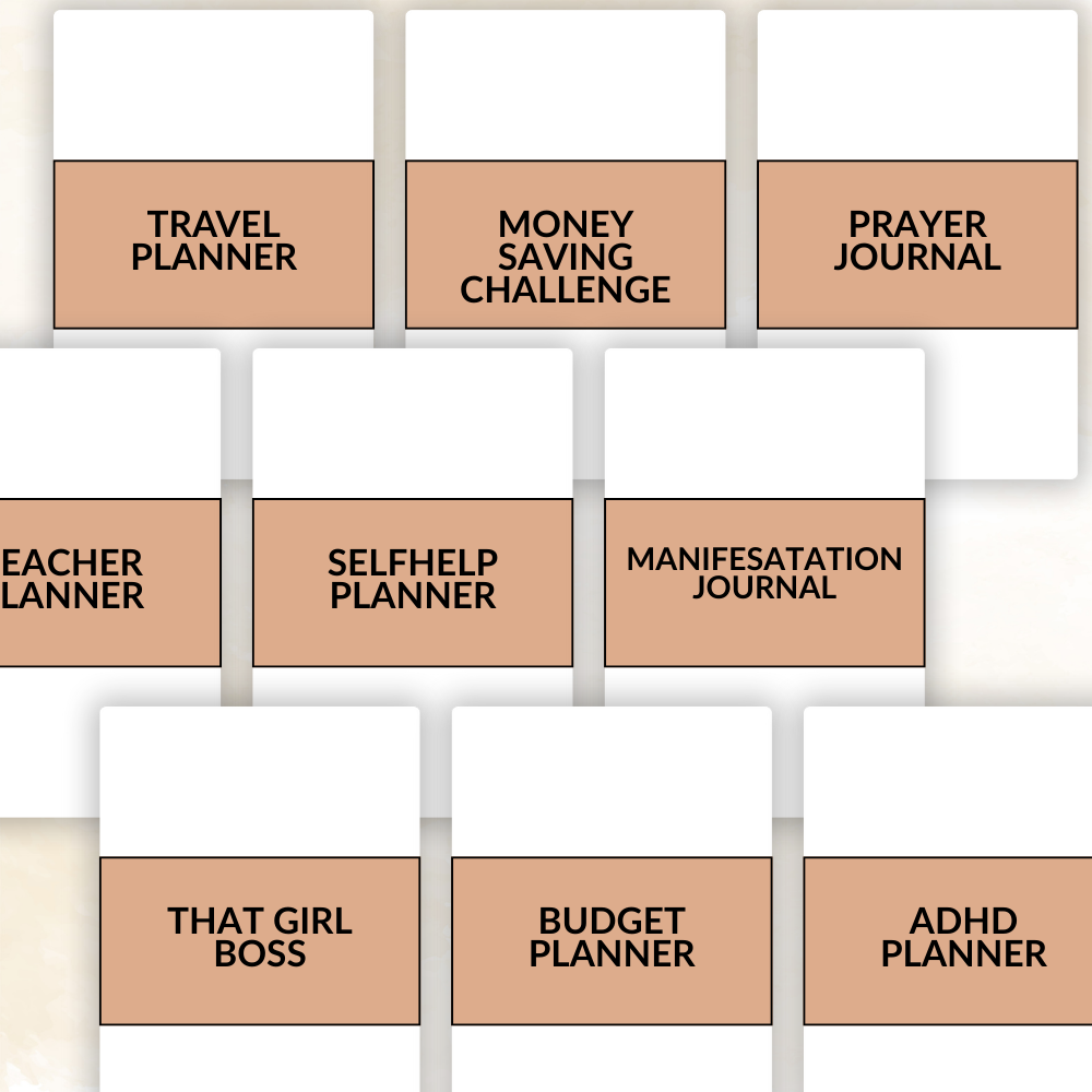 All-in-One 7600+ Page Canva Template Collection | PLR Editable Planners, Journals & Trackers