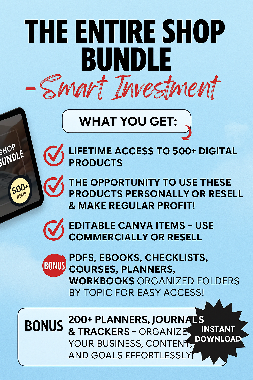 The Ultimate Digital Success Bundle: Passive Income, Templates & Courses!