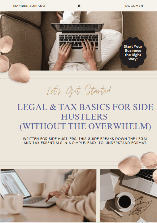 Legal and Financial Clarity for Side Hustlers: A Step-by-Step Guide - RoncesBizPro4U-PDFGuide