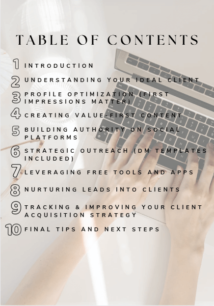 How to Attract High-Quality Clients Without Paid Ads. - RoncesBizPro4U-PDFGuide