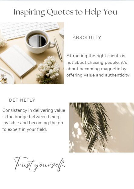 How to Attract High-Quality Clients Without Paid Ads. - RoncesBizPro4U-PDFGuide