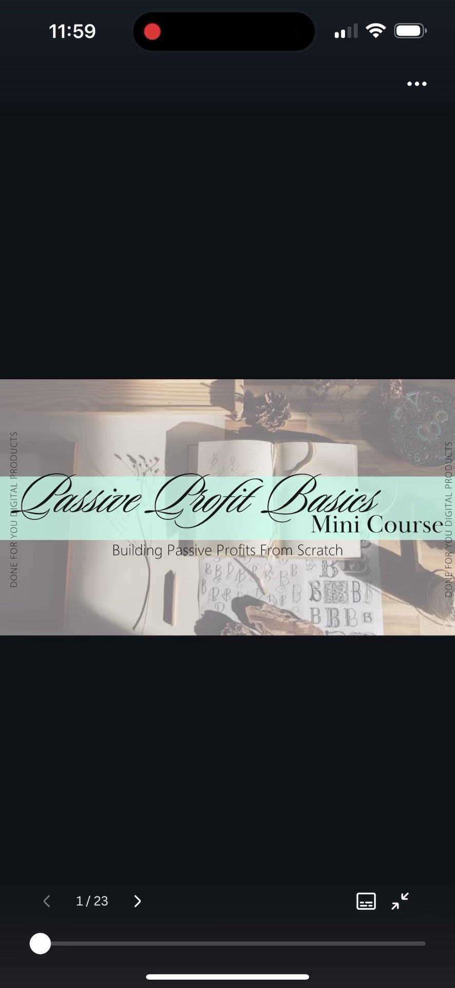 Passive Profit Basics Mini Course | Beginner’s Guide to Earning Online  with Voice-Guided Training
