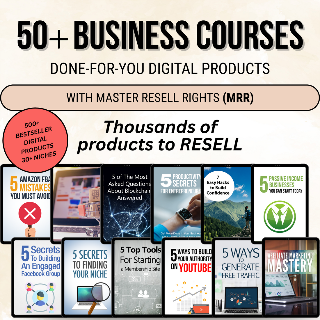 MRR PRODUCTS
PLR PRODUCTS

