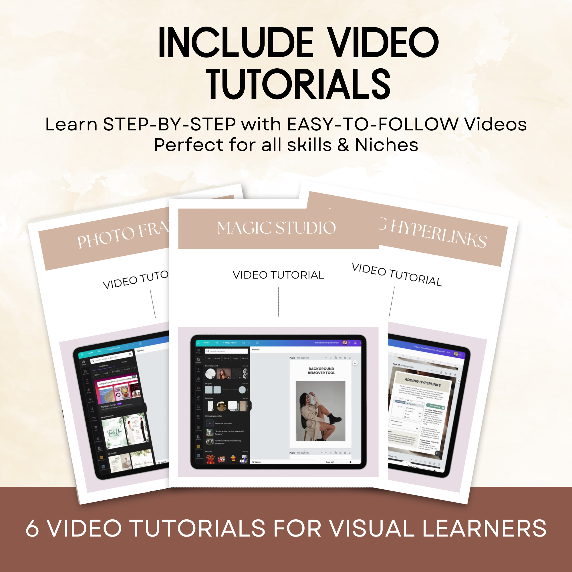 Canva Crash Course | Editable Templates + Video Tutorials | With PLR & MRR Rights | Rebrand & Sell as Your Own | DFY Digital Product
