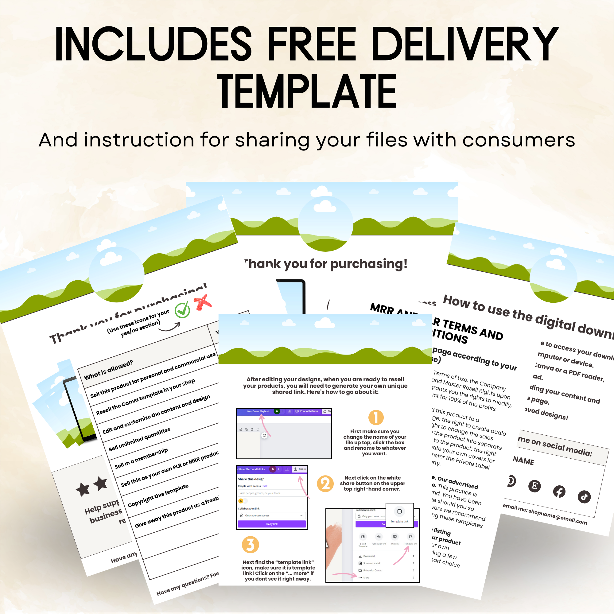 Canva Crash Course | Editable Templates + Video Tutorials | With PLR & MRR Rights | Rebrand & Sell as Your Own | DFY Digital Product