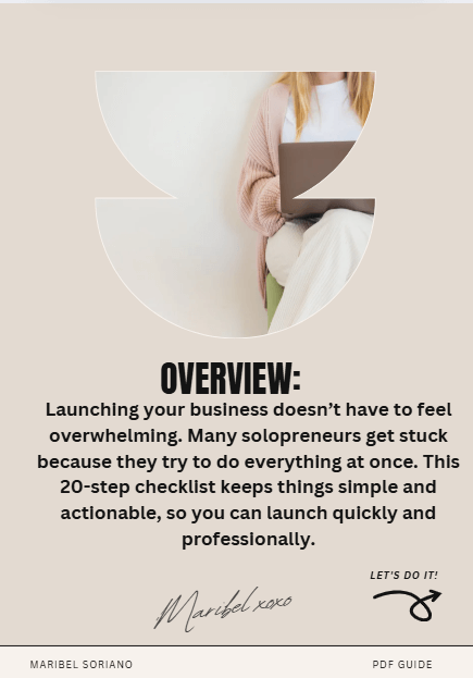 Launch with Clarity: A Minimalist Guide to Starting Your Business - RoncesBizPro4U-PDFGuide