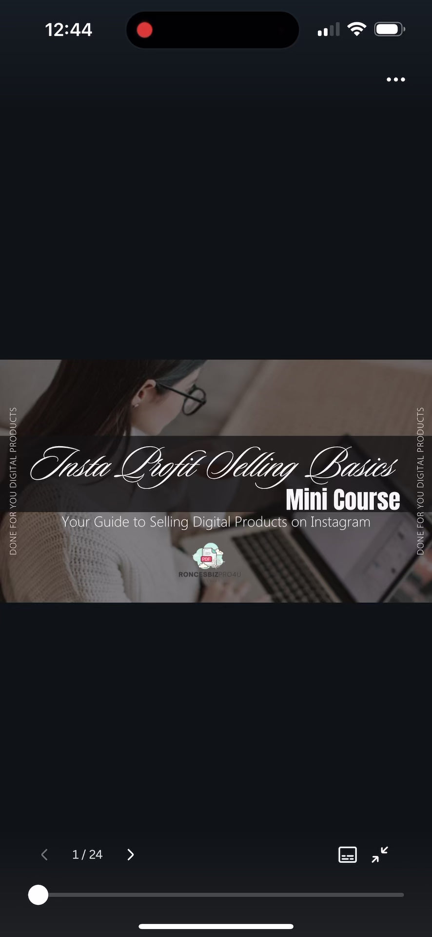 Insta Profit Selling Basics Mini Course | Sell & Earn on Instagram  with Voice-Guided Training