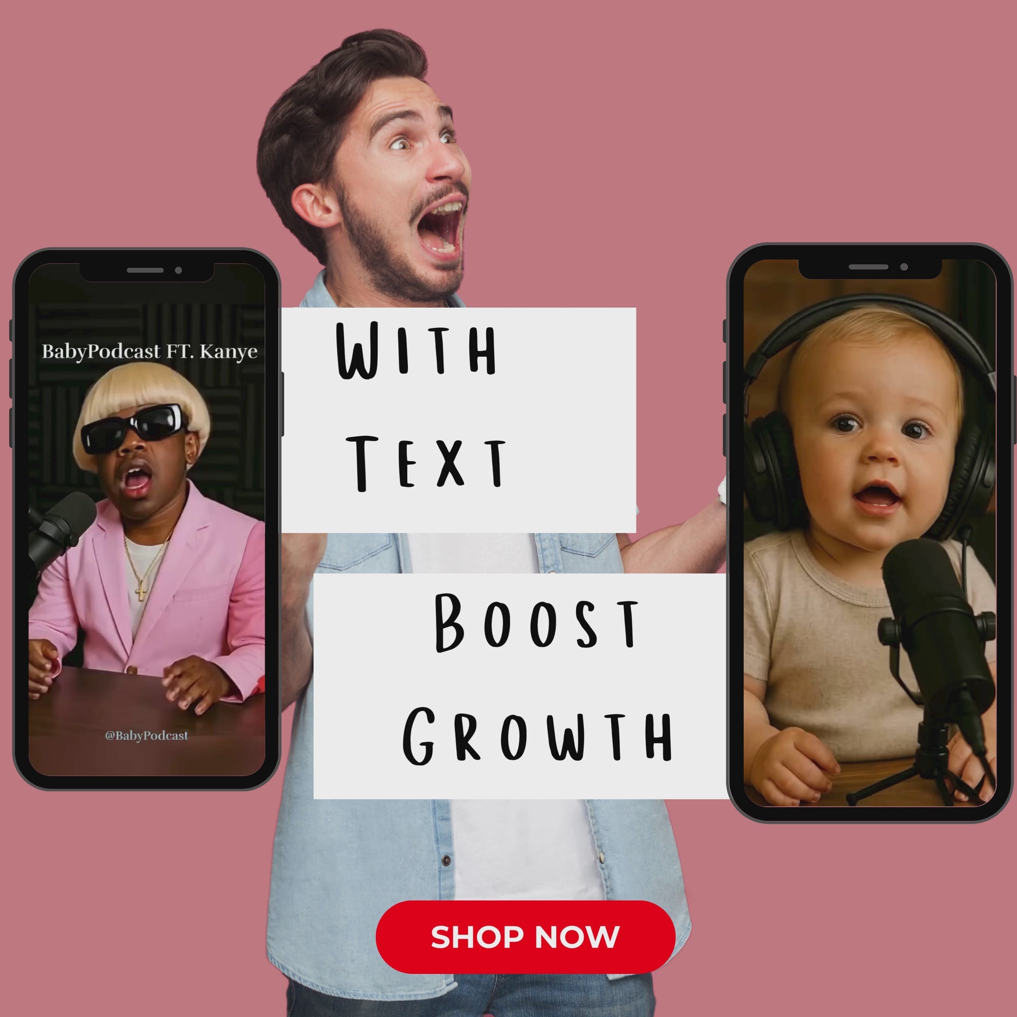 298 AI Cute Baby Podcast Reels – Instant Download Social Media Boost Pack