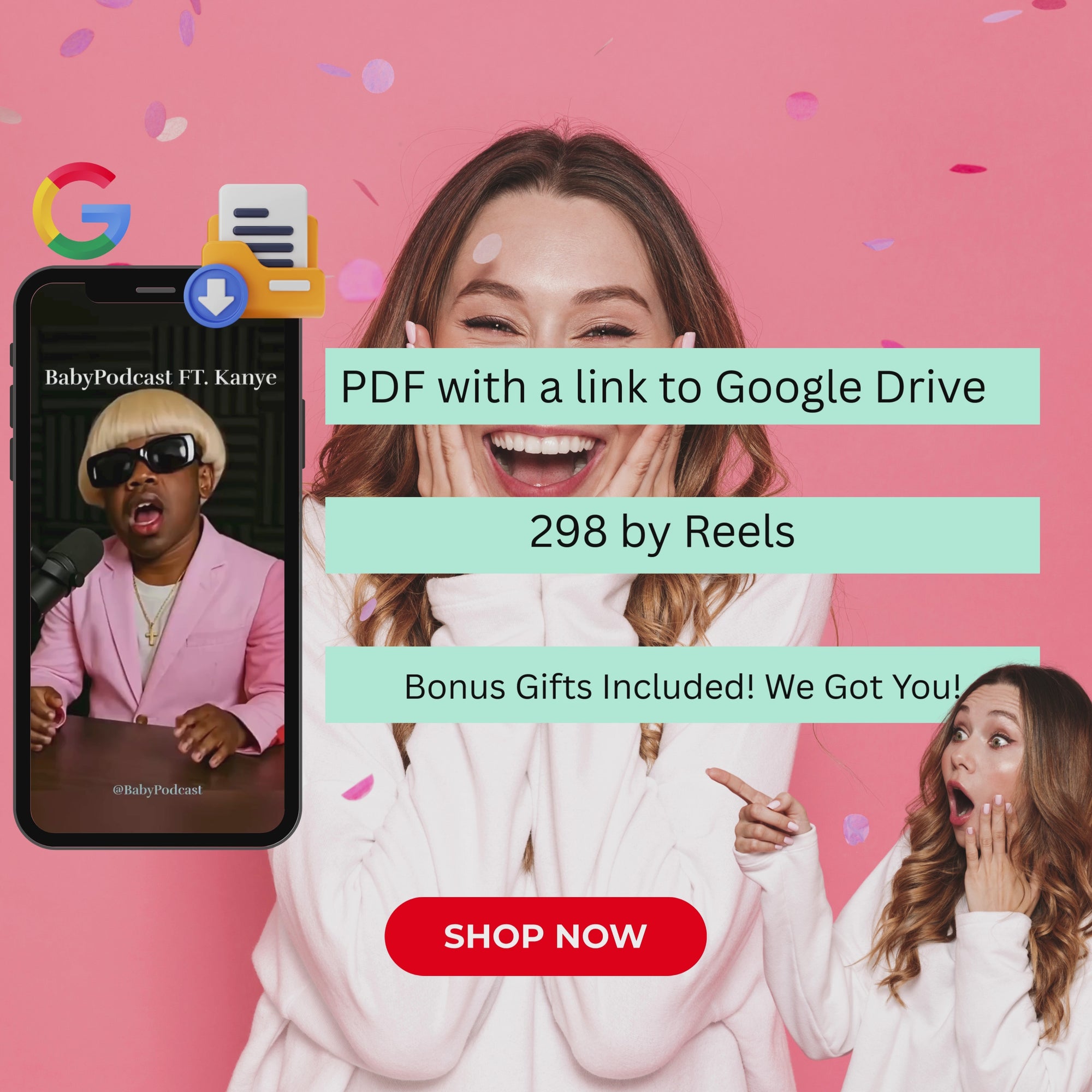 298 AI Cute Baby Podcast Reels – Instant Download Social Media Boost Pack